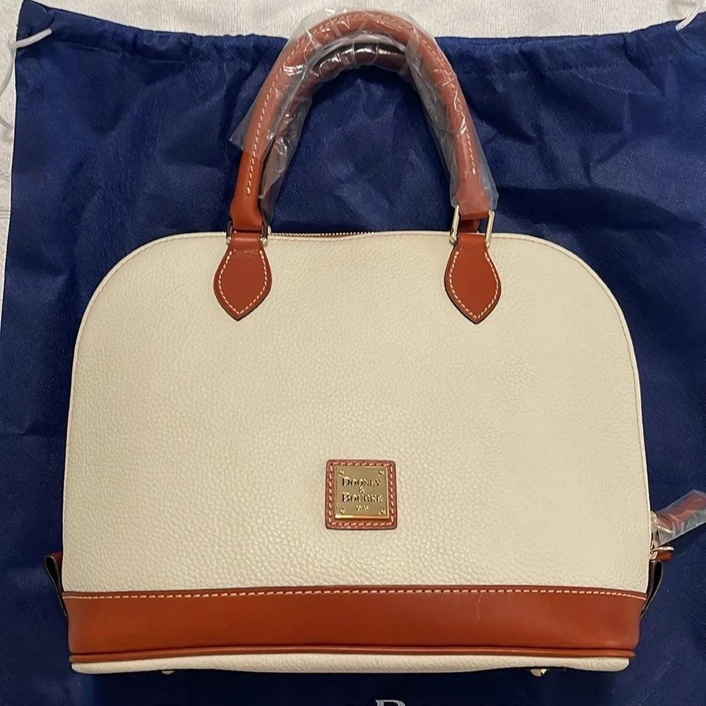 NWT Dooney & Bourke Zip Zip Satchel (BONE) - Picture 7 of 14